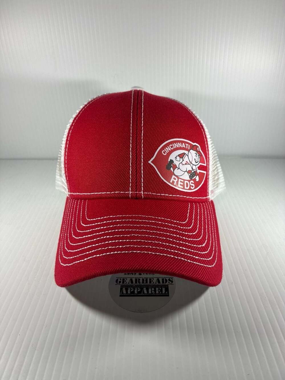 Cincinnati Reds Mr. Redlegs Ball Cap Red White Contrast Stitching Adjustable